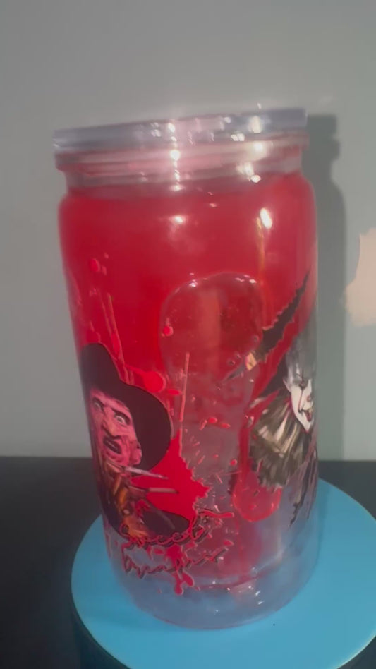 🎈 16oz “IT” Halloween Snow Globe Tumbler 🎈