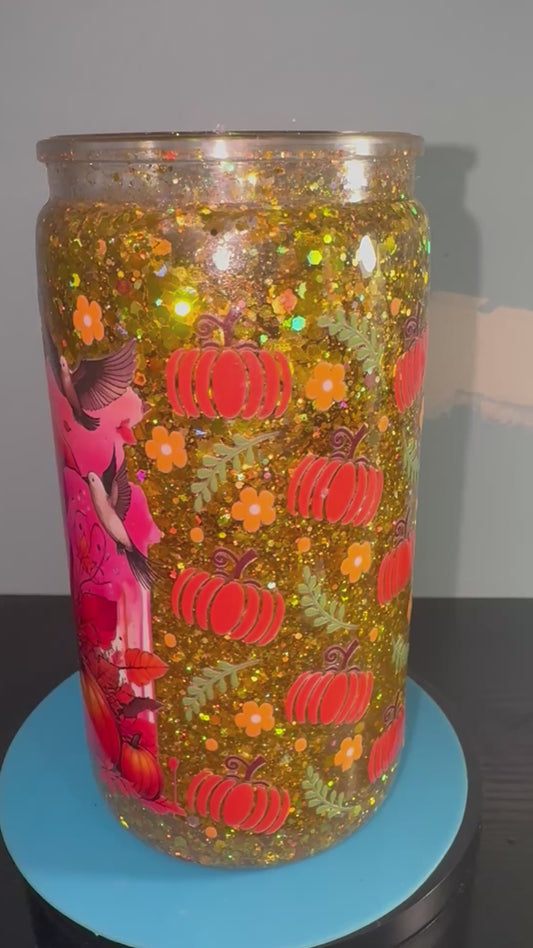 💀 16oz Halloween Skull Couple Tumbler 🕸️